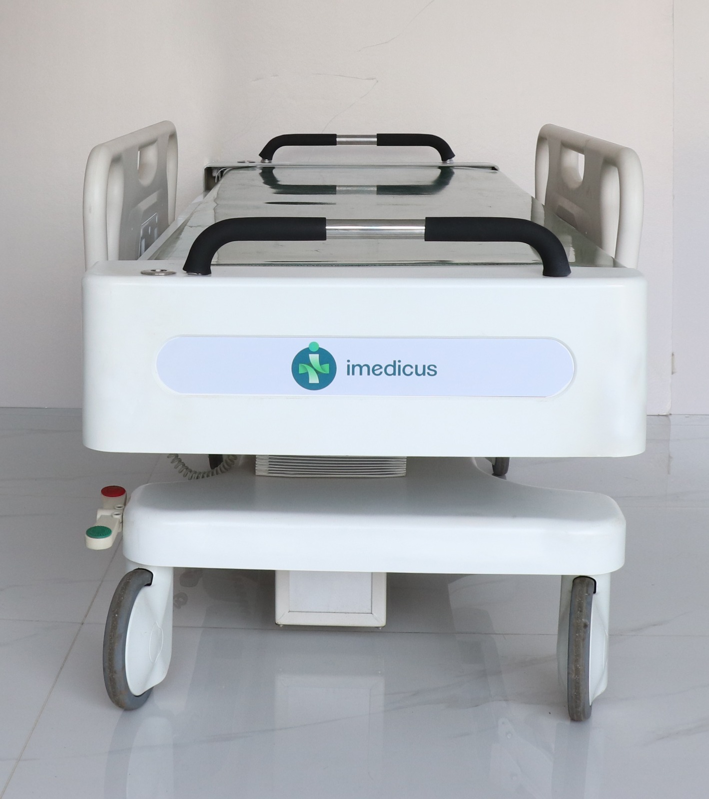 Electronic transfer bed front view